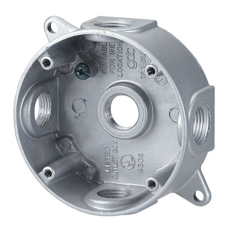 round junction box|shallow round exterior electrical box.